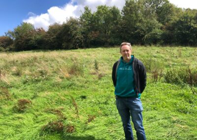 Holiday accommodation owner Andy Dalby is supporting native woodland creation and increasing biodiversity | Beds4Nature